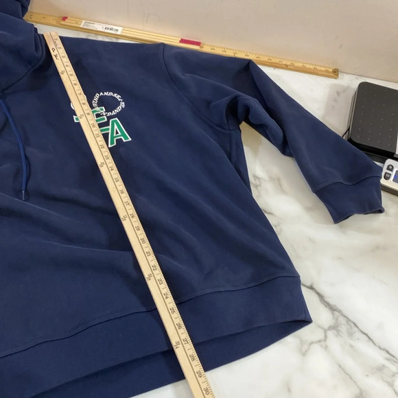 Wind and Sea‎ Hoodie Men's Size XL Navy Cotton Long Sleeve Drawstring Sweatshirt - Picture 9 of 12